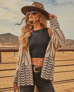 Veronica Knit Abstract Cardigan