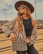 Veronica Knit Abstract Cardigan