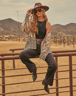 Veronica Knit Abstract Cardigan