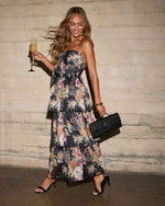 Ivresse Printed Tiered Maxi Dress