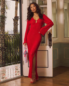 Aylah Cover Up Crochet Maxi Dress