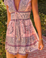 Romance Ritual Paisley Mini Dress