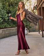 Ruisa Slip Satin Maxi Dress