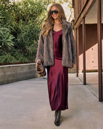 Ruisa Slip Satin Maxi Dress