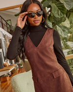 Saundra Faux Suede Mini Dress