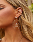 Susanna Layered And Beaded Drop Earrings