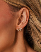 Trudie Cluster Bezel Earrings