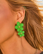 Riviera Rose Drop Floral Earrings