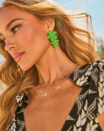 Riviera Rose Drop Floral Earrings