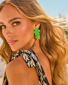 Riviera Rose Drop Floral Earrings