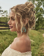 Starlit Canyon Drop Turquoise Earrings