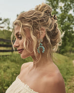 Starlit Canyon Drop Turquoise Earrings