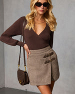 Mariglen Dual Belted Mini Skort