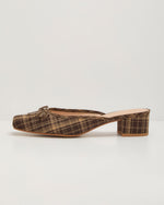 Audree Plaid Heel Mule