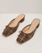 Audree Plaid Heel Mule