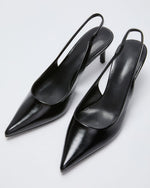 Black % Isaline Leopard Slingback Heels-2