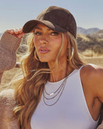 Daylight Reverie Faux Suede Baseball Cap