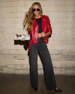 Cool Vibes Leather Moto Jacket