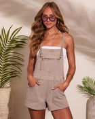 Junea Raw Hem Shortalls