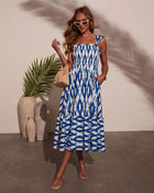 Wander Away Abstract Midi Dress