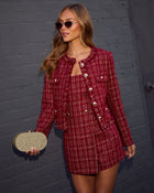 Starlit Romance Fringe Tweed Jacket