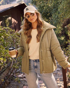 Olive % Averia Street Puffer Jacket-1