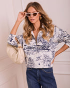 J’Adore L’Amour Half-Zip Pullover