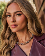 Held Close Mixed Metal Chain Link Necklace