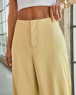Yellow % Forward Feeling Satin Joggers-6