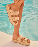 Grazia Raffia Platform Sandals