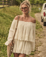 Summer Rodeo Pleated Cotton Mini Skirt
