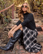 Black % Faith Turtleneck Knit Sweater-1