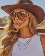 Quiet Confidence Aviator Sunglasses