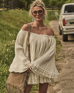 Summer Rodeo Cotton Off The Shoulder Cotton Top