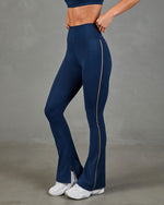 Busy Babe Split Hem Flared Leggings