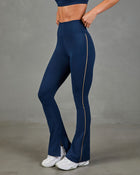 Busy Babe Split Hem Flared Leggings