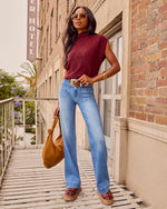 Lucia Woven Faux Suede Knotted Shoulder Bag