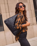 Ramina Woven Leather Shoulder Bag