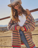 Dustlight Striped Open Front Cardigan