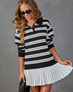 Study Hall Striped Collegiate Mini Dress