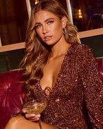 Final Look Rhinestone Embellished Hoops