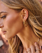 Honeyed Parlor Tiered Hoop Earrings