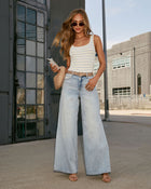 Laurie Super Stretch Wide Leg Jean