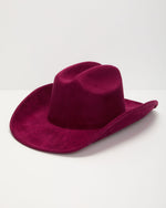 Wine % Canyon Sunset Structured Cowboy Hat-12