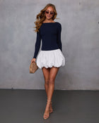 Pauleen Bubble Hem Mini Dress