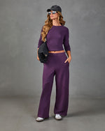 Good Stretch Knit High Rise Track Pants