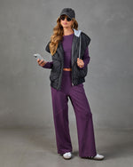 Good Stretch Knit High Rise Track Pants