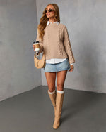 Acorn Trail Cable Knit Sweater