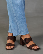 Juliana Faux Suede Block Heel Mules
