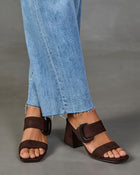 Juliana Faux Suede Block Heel Mules